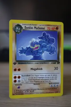 Pokemon TCG Dark Machamp (Dunkles Machomei) 27/82 GERMAN Team Rocket Rare [NM] - Image 2