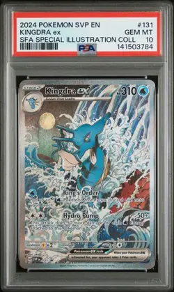 Kingdra 2024 Pokemon Svp Black Star Promo #131 Ex Special Illustration PSA 10 - Image 1
