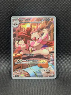 Gurdurr #126/086 Pokemon TCG Black Bolt SV Illustration Rare - Image 1