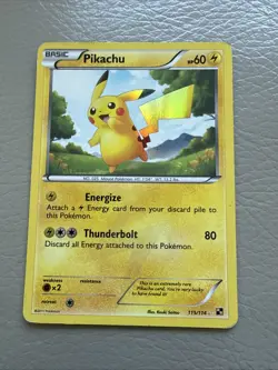 Pokemon Secret Rare Pikachu Black and White 115/114 - Image 1