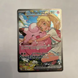 Pokemon TCG Pokemon Lillie's Clefairy Ex Clefairy Holo - Image 1