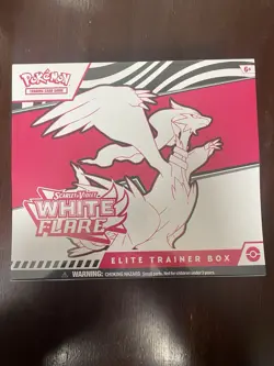 Pokemon Scarlet and Violet White Flare Elite Trainer Box ETB Factory Sealed - Image 1