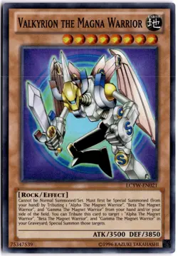 Valkyrion the Magna Warrior Unlimited Super Rare LC03 LCYW-EN021 LP - Image 1