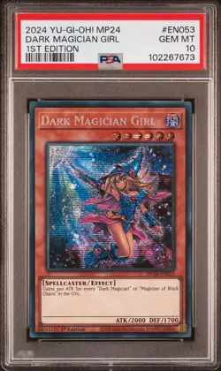 2024 YU-GI-OH! MP24-25TH ANV TIN: DUELING MIRRORS DARK MAGICIAN GIRL PSA 10 - Image 1