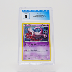 Mewtwo CGC NM Mint 8 2015 Black Star Promos XY101 Pokemon Card - Image 1