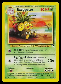 Pokemon Card - Exeggutor Legendary Collection 23/110 Rare - Image 1