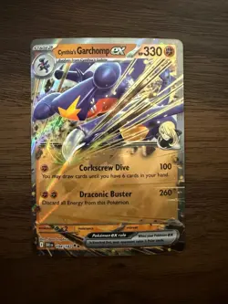 Pokemon TCG Cynthia's Garchomp EX 104/182 Double Rare Destined Rivals NM Card - Image 1