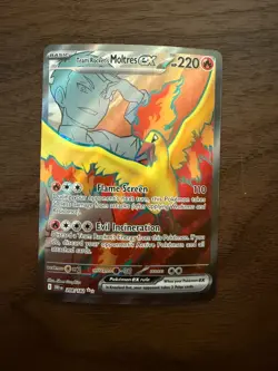 Pokemon Card Team Rocket's Moltres EX 208/182 Destined Rivals NM ✨ - Image 1