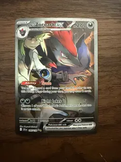 Pokemon TCG N's Zoroark EX Holo Card 185/159 Sv09: Journey Together - Image 1