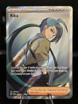 Rika 241/182 Sv04: Paradox Rift Full Art Holo Trainer Pokemon Card - Image 1