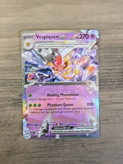 Pokemon TCG Vespiquen ex 096/197 Obsidian Flames Ultra Rare Card NM - Image 1