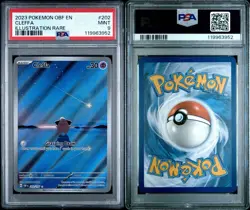Pokemon TCG Cleffa Sv03: Obsidian Flames Illustration Rare Card 202/197 PSA 9 - Image 3