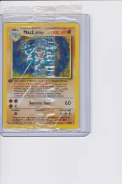 Machamp 8/102 1st Edition Sealed Holo Pokemon card Factory Cellophane - Image 3