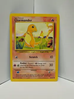 Pokemon TCG Vintage ORIGINAL Base Set Charmander #46/102 Near Mint Condition - Image 1