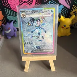 Prismatic Evolutions Glaceon ex SIR NM 150/131 Pokemon Card - Image 1