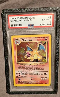 Pokemon 1999 Charizard Holo Rare 4/102 Base Set PSA 6 - Image 1