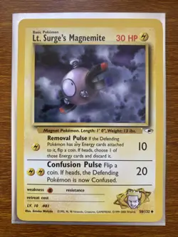 Lt. Surge's Magnemite #50 Pokemon Gym Heroes - Image 1