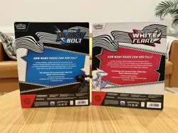 Pokemon TCG Black Bolt/White Flare Binder Collections (Set Of 2) Factory Sealed - Image 2