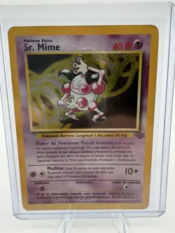 RARE (Sr.)Mr. Mime #6 2000 -Pokemon Jungle - Holo - Spanish - HP - Image 2