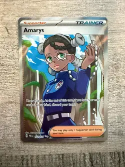 Pokemon Scarlet & Violet Prismatic Evolutions Amary's 132/131 Ultra Rare -NM - Image 1