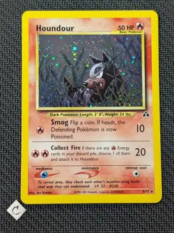 Houndour 5/75 - Neo Discovery Unlimited Holo Rare Pokemon TCG NM - Image 1