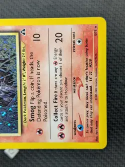 Houndour 5/75 - Neo Discovery Unlimited Holo Rare Pokemon TCG NM - Image 5