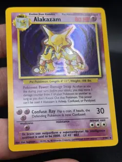 Alakazam - 1/102 Base Set Unlimited Holo Rare Pokemon - LP ER3 - Image 3
