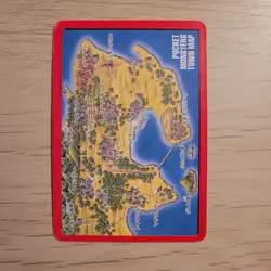 1996 Bandai Carddass Pocket Monsters Japanese #000 - Charizard Town Map - Image 2