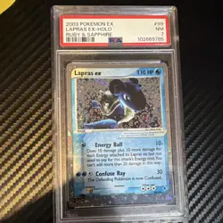 Pokemon TCG Lapras ex Ruby & Sapphire 99/109 Ultra Rare Holo 110 HP 2003 - Image 1
