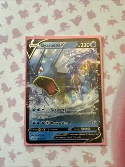 Gyarados V 028/203 Ultra Rare Evolving Skies Pokemon TCG Pack Fresh Near Mint NM - Image 1