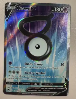 POKEMON Unown V (Full Art) 176/195 Swsh12: Sword & Shield - Silver Tempest Holo - Image 1