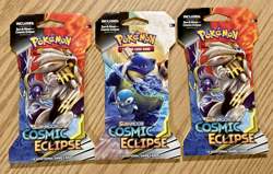 Pokemon TCG - Sun & Moon - Cosmic Eclipse Sleeved Booster Packs - Lot of 3 - Image 1