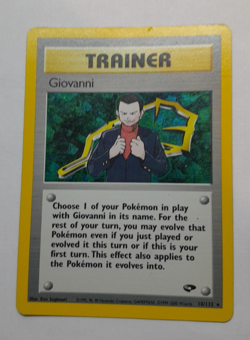 Vintage Pokemon Trainer Giovanni Gym challenge 104/132 Wizards OfThe Coast - Image 2