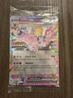 SEALED Pokemon Espeon ex 034/131 Prismatic Evolutions Surprise Box Holo Promo - Image 1