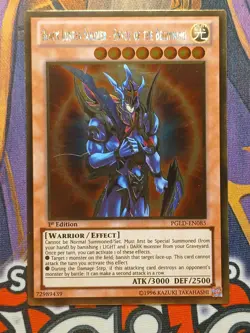 Black Luster Soldier Envoy of the Beginning PGLD-EN085 Gold 1st Ed EX Yugioh - Image 1