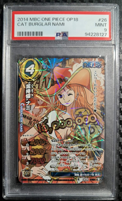 2014 ONE PIECE Miracle Battle OP-18 WANTED POSTER NAMI 15TH ANNIVERSARY RARE PSA - Image 1