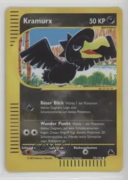 Murkrow German Pokemon e-Card Series Skyridge #79 2003 - Image 1
