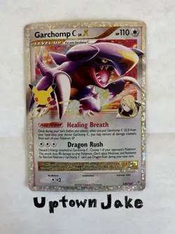Pokemon TCG Celebrations 25th Anniversary Garchomp C LV.X Holo Card 145/147 - Image 1
