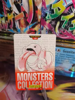 Pokemon Karte Card carddass Monsters collection Red 1996 japanese Lickitung Gd- - Image 1