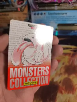 Pokemon Karte Card carddass Monsters collection Red 1996 japanese Lickitung Gd- - Image 2