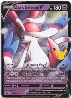 SWSH: Sword & Shield Promo Cards #SWSH134 Dark Sylveon V - Image 1
