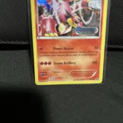 Volcanion (XY Steam Siege Prerelease) XY145 XY Holo STAFF STAMP pokemon card - Image 3