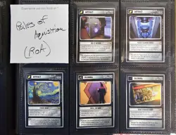 Star Trek CCG 1E Rules of Acquisition (RoA) Full RARE 50-Card Set + C/UC Extras - Image 1