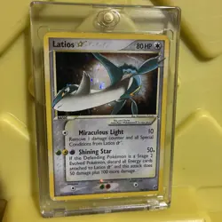 (Swirl) Latios Gold Star Holo Rare Card 106/107 EX Deoxys Pokemon TCG -played 🔥 - Image 1