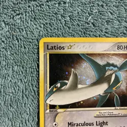 (Swirl) Latios Gold Star Holo Rare Card 106/107 EX Deoxys Pokemon TCG -played 🔥 - Image 4
