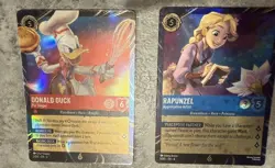 Disney Lorcana Card Donald Duck & Rapunzel - Image 1