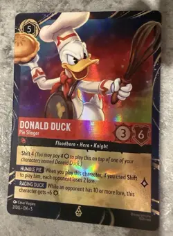 Disney Lorcana Card Donald Duck & Rapunzel - Image 2
