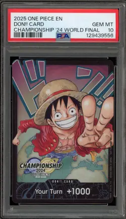 One Piece CCG Don!! Card Championship '24 WORLD FINAL PSA 10 Gem Mint - Image 1
