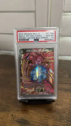 Godly Aptitude SSG Son Goku P-164 PR Promo PSA 10 Dragon Ball Card - Image 1