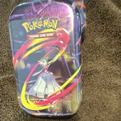 Pokemon Gardevoir Tin 2015 Trading Card Game Metal Collectible Purple Red Yellow - Image 2